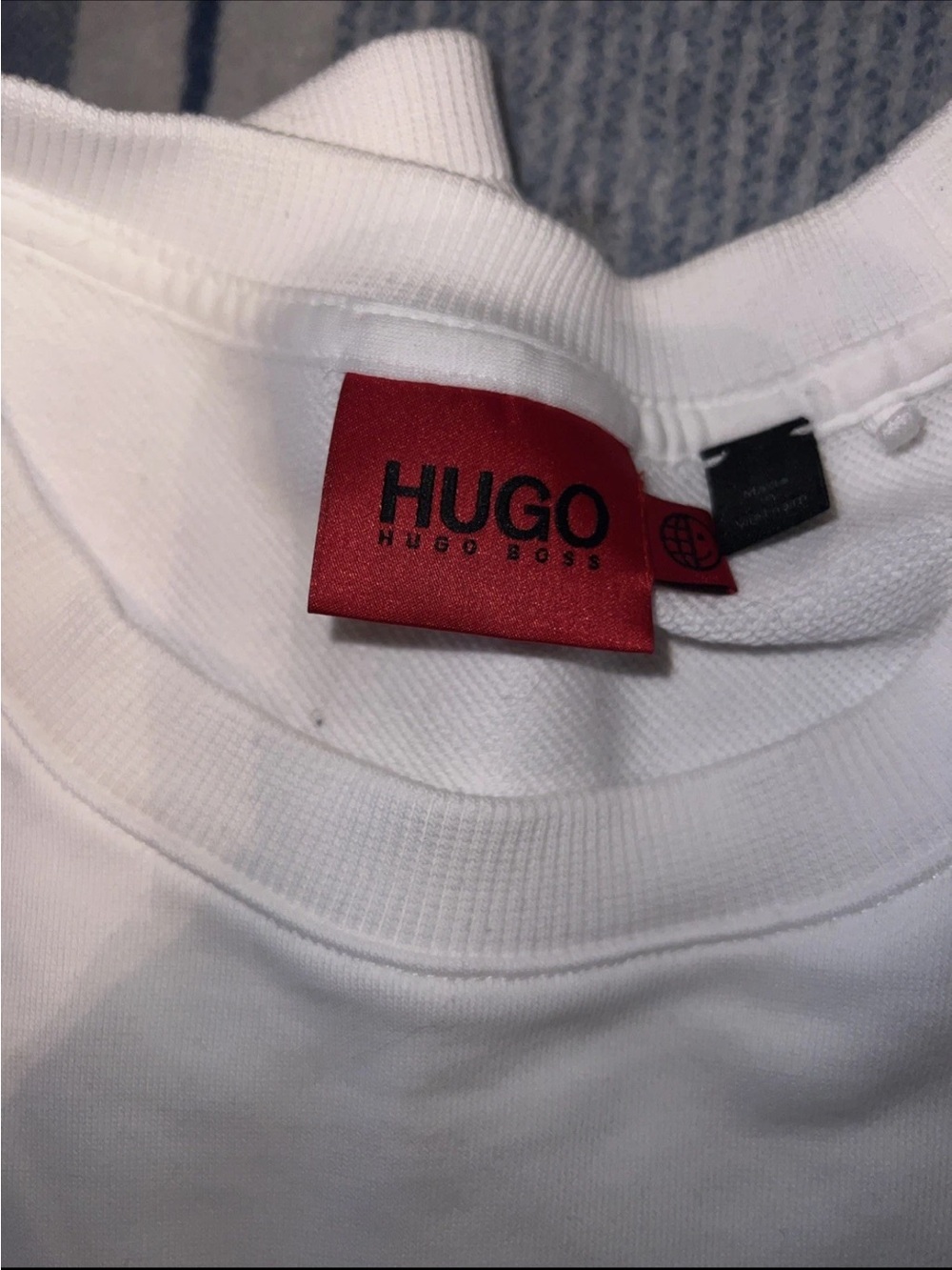 Hugo Boss White Sweatpants and sweatshirt with Red Logo Tag M